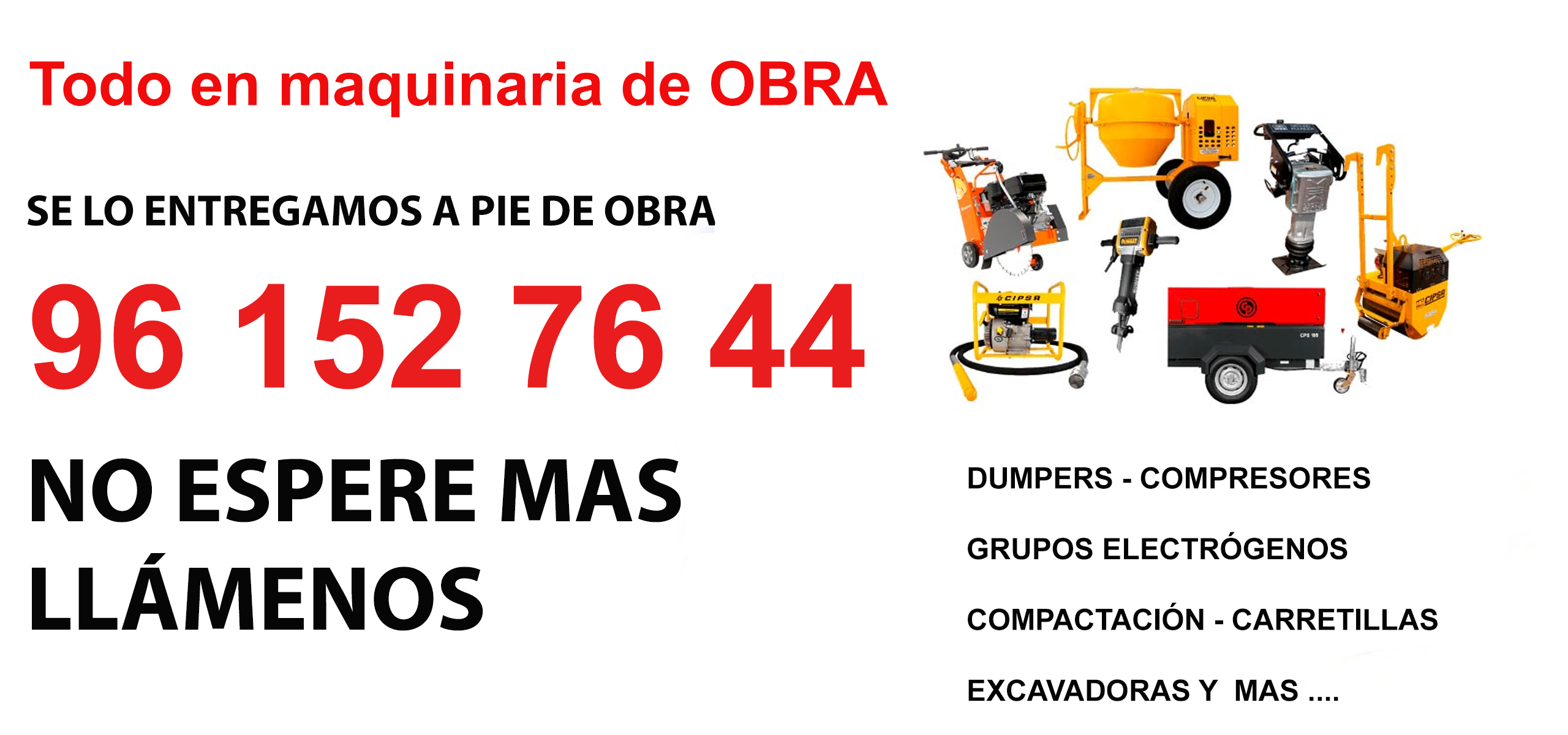 Alquiler Maquinaria  Macastre