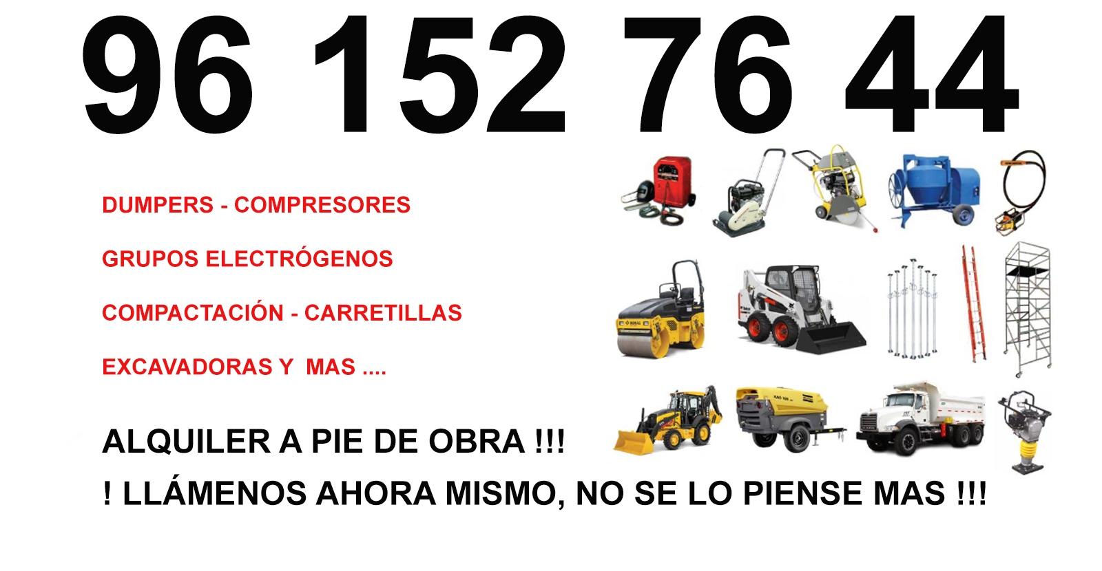 Macastre Maquinaria en Alquiler 